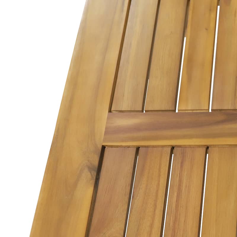 Solano Acacia Wood Outdoor Rectangular Coffee Table by Christopher Knight Home