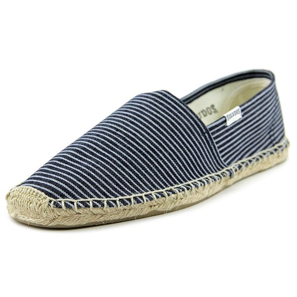 Soludos Original Espadrille Men Round Toe Canvas Blue Espadrille