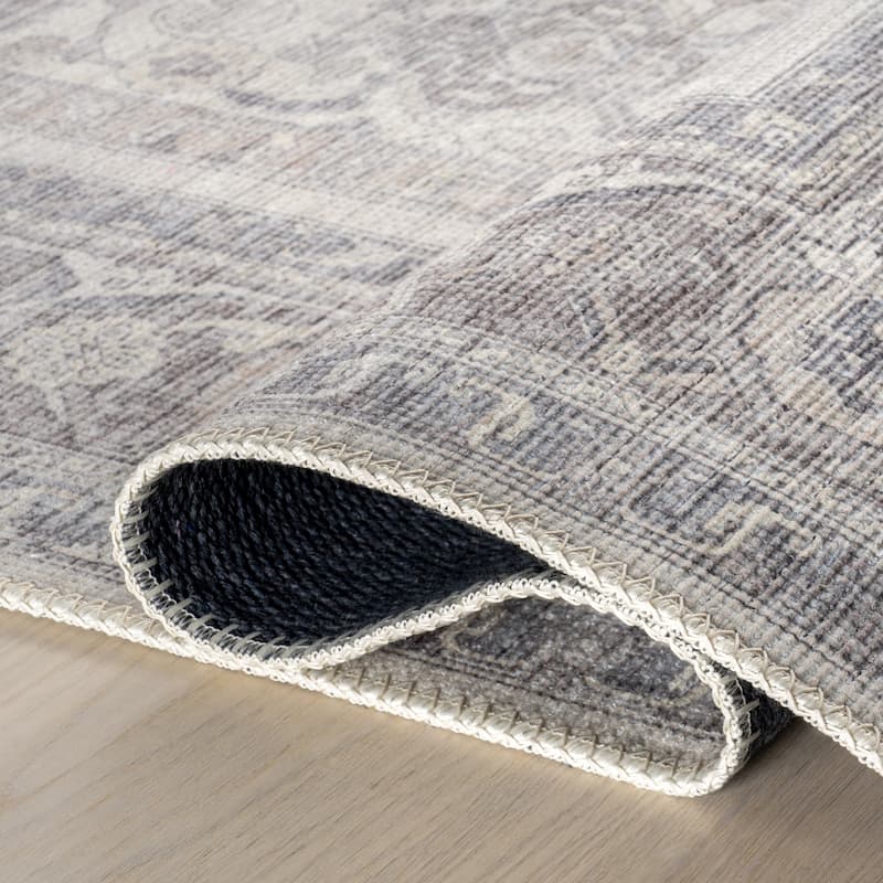 Nuloom Green Haven Collection Recycled Cotton Machine Washable Area Rug