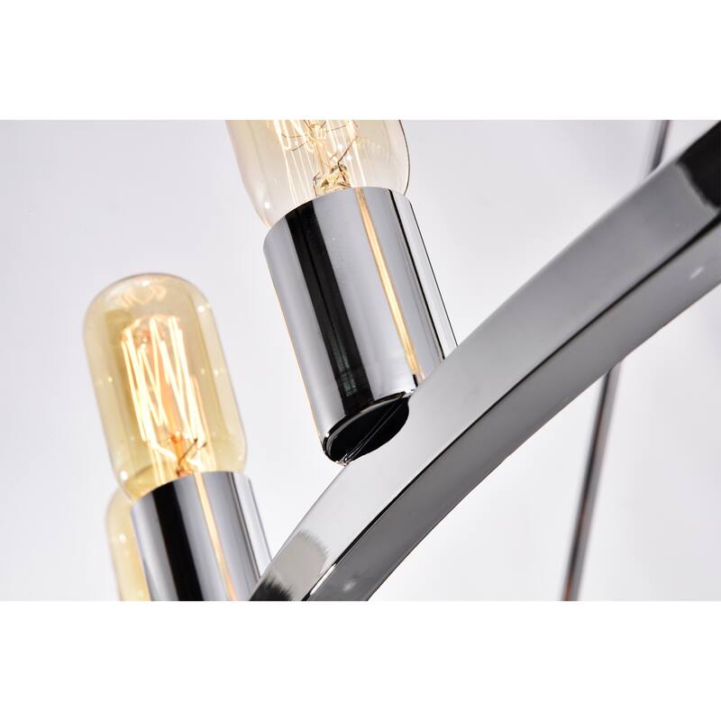 Chrome 48-inch Wagon Wheel 24-light Chandelier