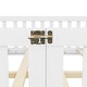 preview thumbnail 84 of 109, Pine Wood Floor Bed with Safety Guardrails and Door for Kids