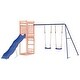 preview thumbnail 11 of 15, vidaXL Swing Set Outdoor Backyard Wooden Playground Equipment for Kids Age 3-8