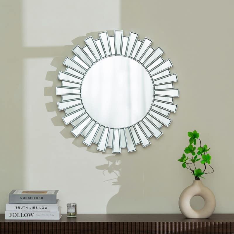 Sunburst Decorative Round Wall Mirror