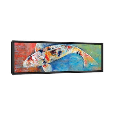 iCanvas "Japanese Koi" by Michael Creese Framed Canvas Print