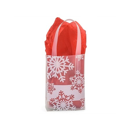 Pack Of 200 Jewel Snowflake Flurry Plastic Bags 4 Mil Shopping Bags 4 X 2 X 5 25 For Christmas Packaging On Sale Overstock 19767538