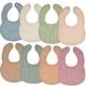 preview thumbnail 51 of 60, Muslin Cotton Baby Bibs Adjustable Size with Easy Snaps by Comfy Cubs Multicolor - Pack of 8