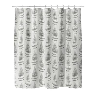 FERN LEAF GREY Shower Curtain By Becky Bailey