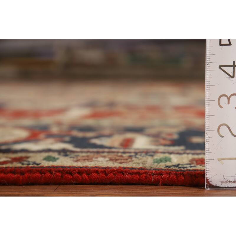 Hand Knotted Oriental 100% Wool Carpet Traditional Medallion Red Heriz (serapi) Area Rug - 11' 10'' X 8' 11''
