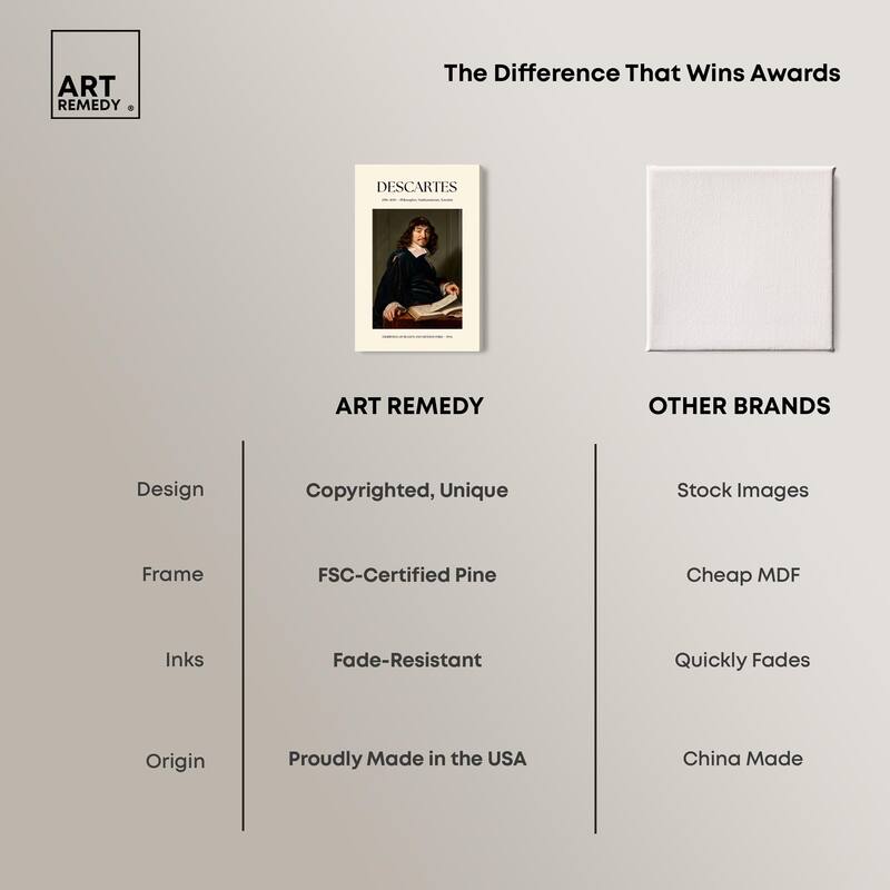 Rationalist Thinker Canvas by Art Remedy, Gallery Wrapped