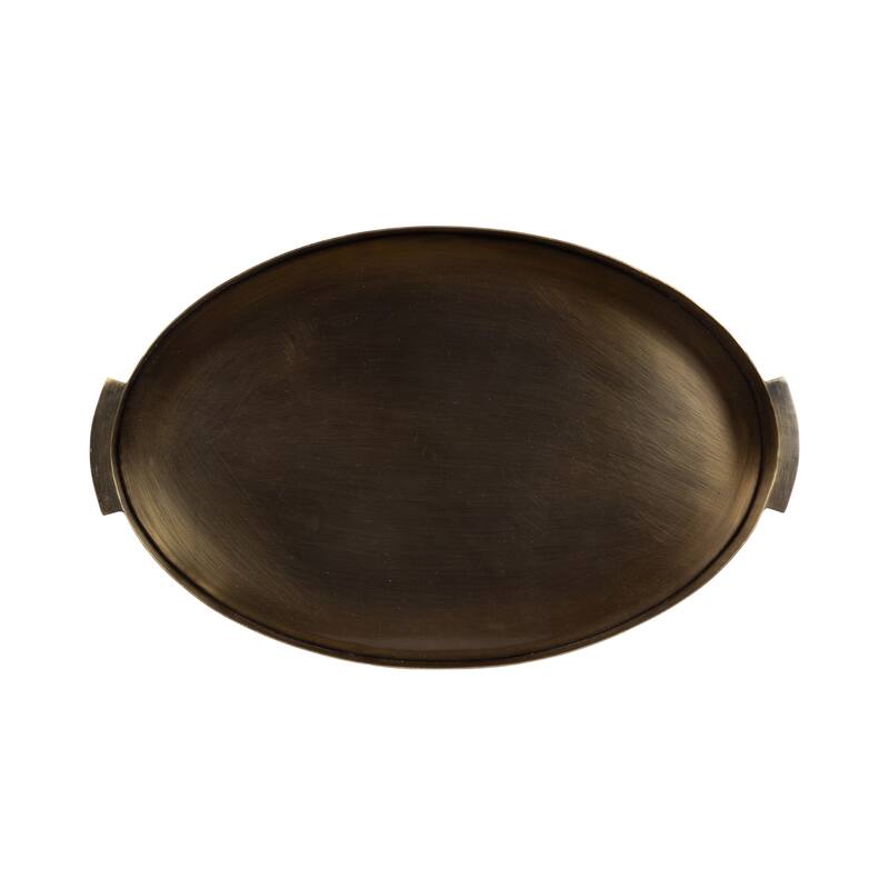 Kate and Laurel Samana Oval Metal Tray
