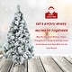 preview thumbnail 11 of 24, Gymax 5/6/7 FT Artificial Hinged Christmas Tree Snow-Flocked Xmas Tree - See Details