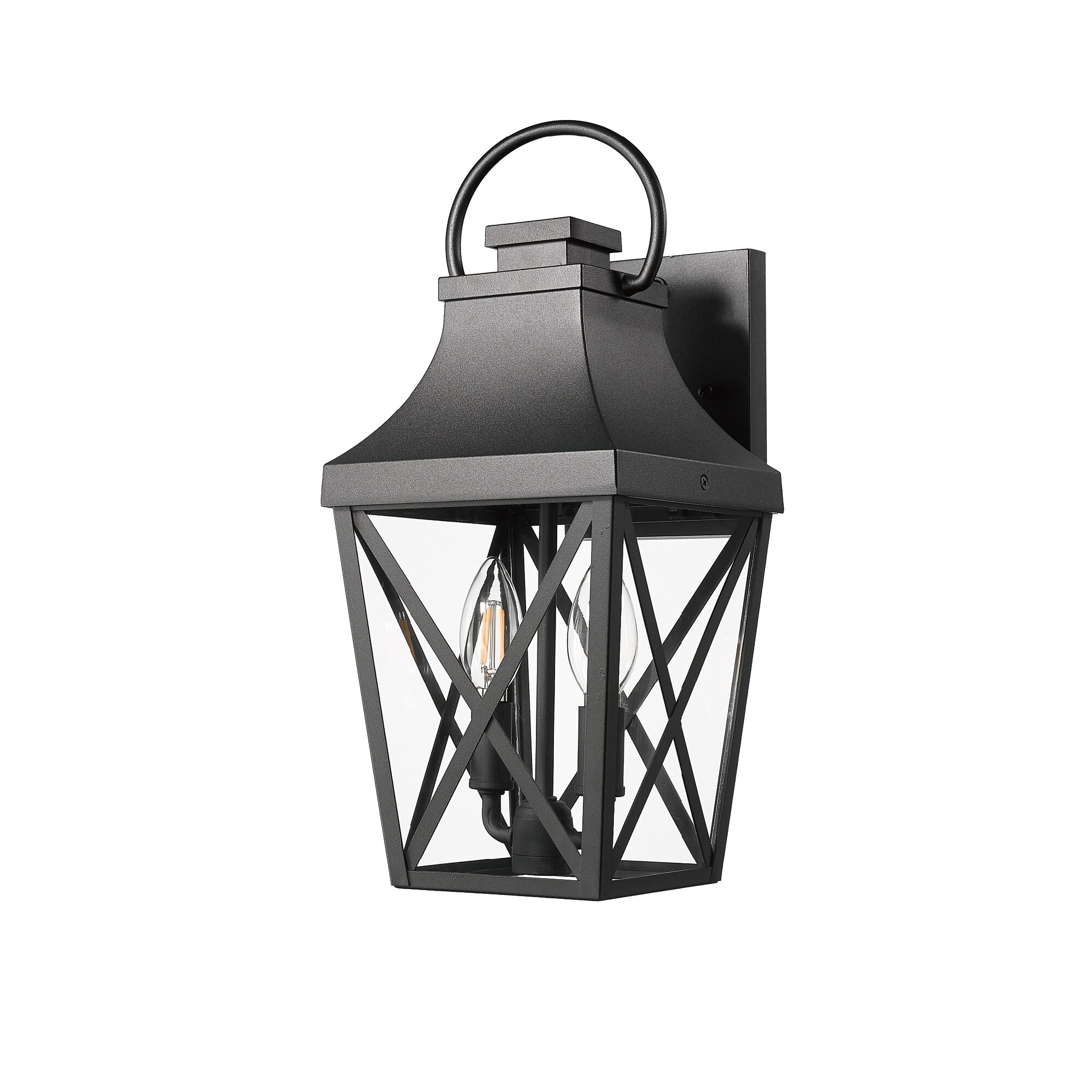 Matte black exterior lights deals