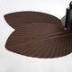preview thumbnail 19 of 18, 42" Tropical Palm Leaf 5-Blade Outdoor Gazebo Portable Ceiling Fan with Remote and Light - 42" W x 13.7" H
