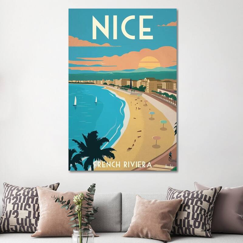iCanvas "Nice" by IdeaStorm Studios Canvas Print