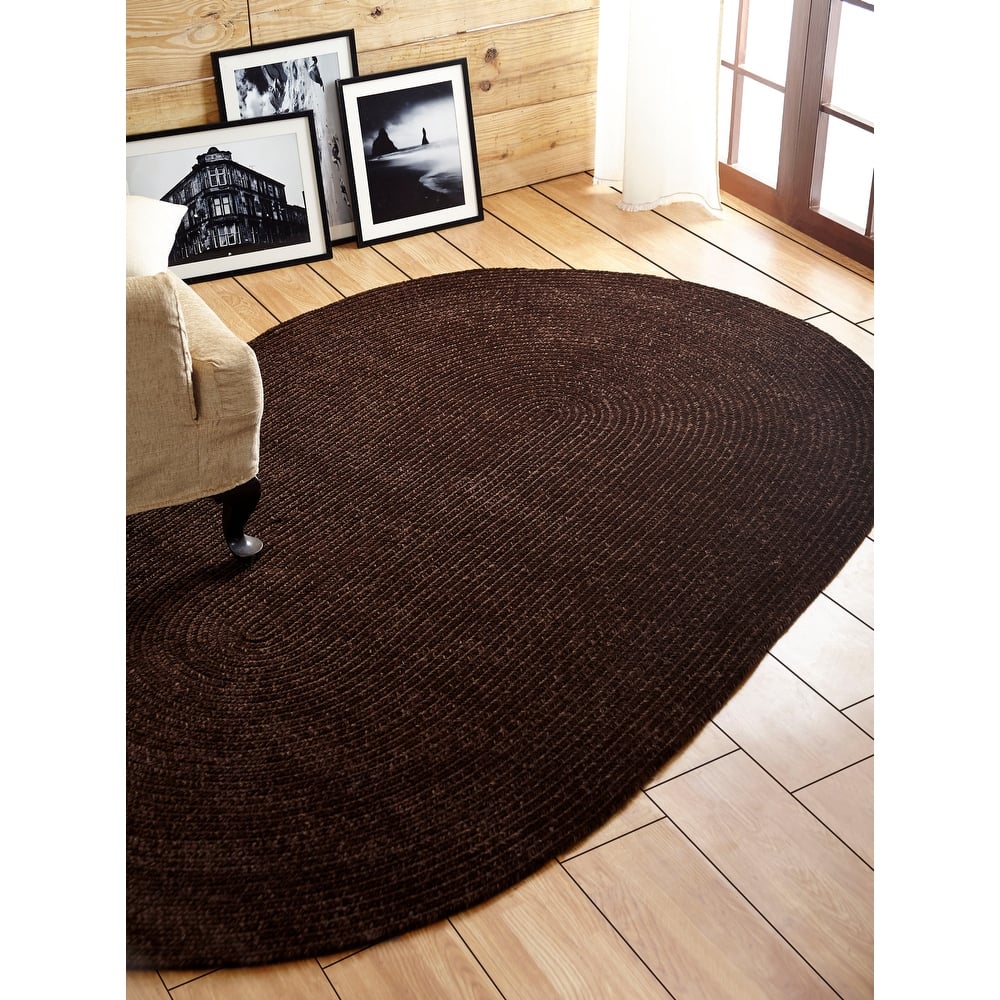 Better Trends Chenille Tweed & Solid Braid 100% Polyester Stain Resistant, Double Sided Reversible Indoor Area Rug