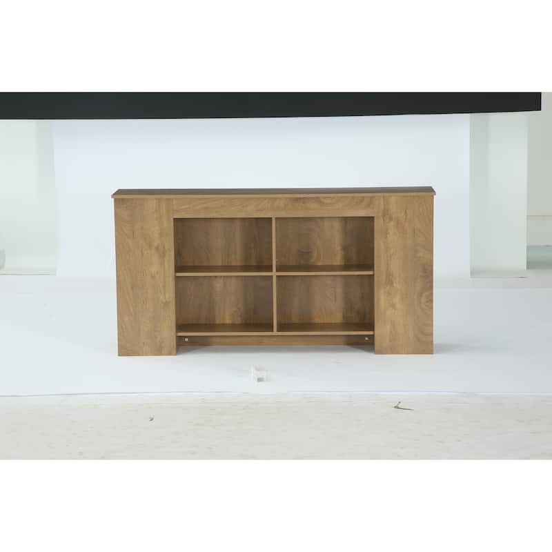 63" Farmhouse Console Table with Storage