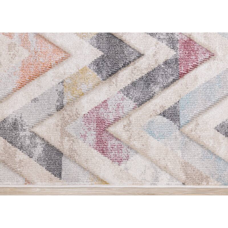 Alpine Rug Co. Fabio Multicoloured Chevron Rug