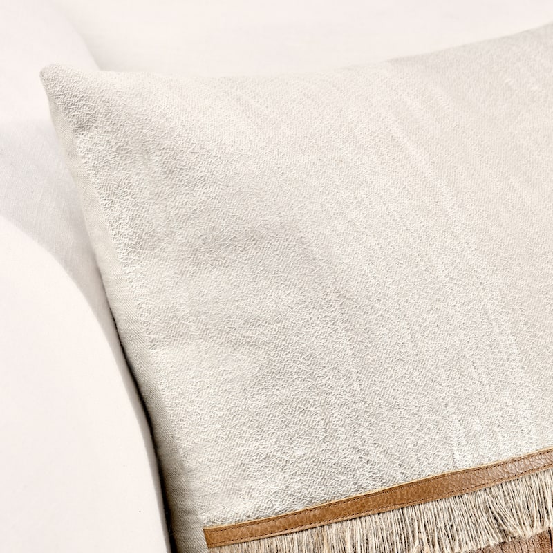 Villa by Classic Home Casa 20" Chestnut Cotton Throw Pillow