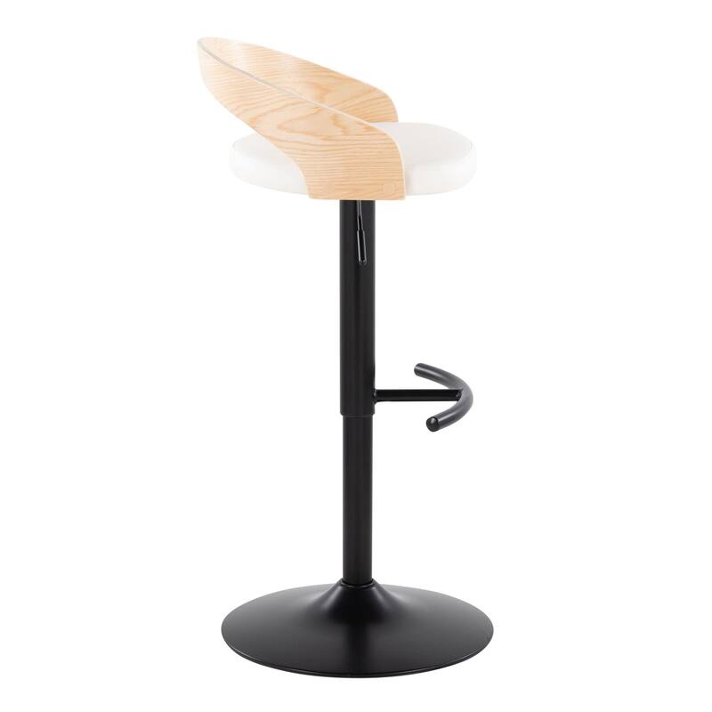 Carson Carrington Stavanger Adjustable Bar Stool with Rounded T Footrest (Set of 2)