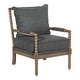 preview thumbnail 19 of 41, Fletcher Spindle Chair in Fabric with Brushed Charcoal Finish