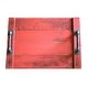 preview thumbnail 8 of 9, Farmhouse Noodle Board Rustic Wood Stove Top Cover with Handles red