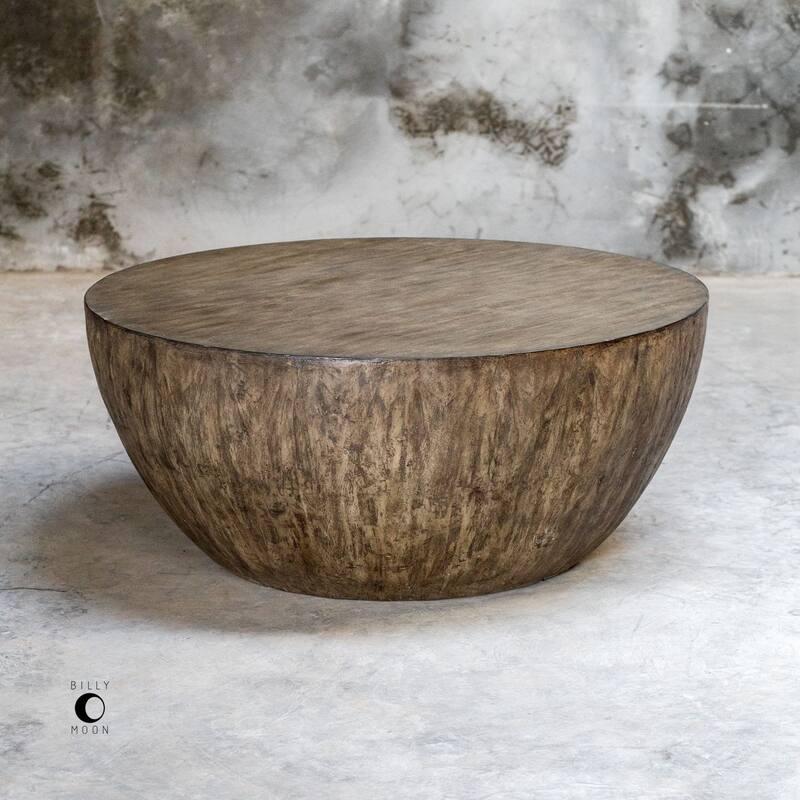 Uttermost Lark 42" Diameter Round Java Wood Coffee Table