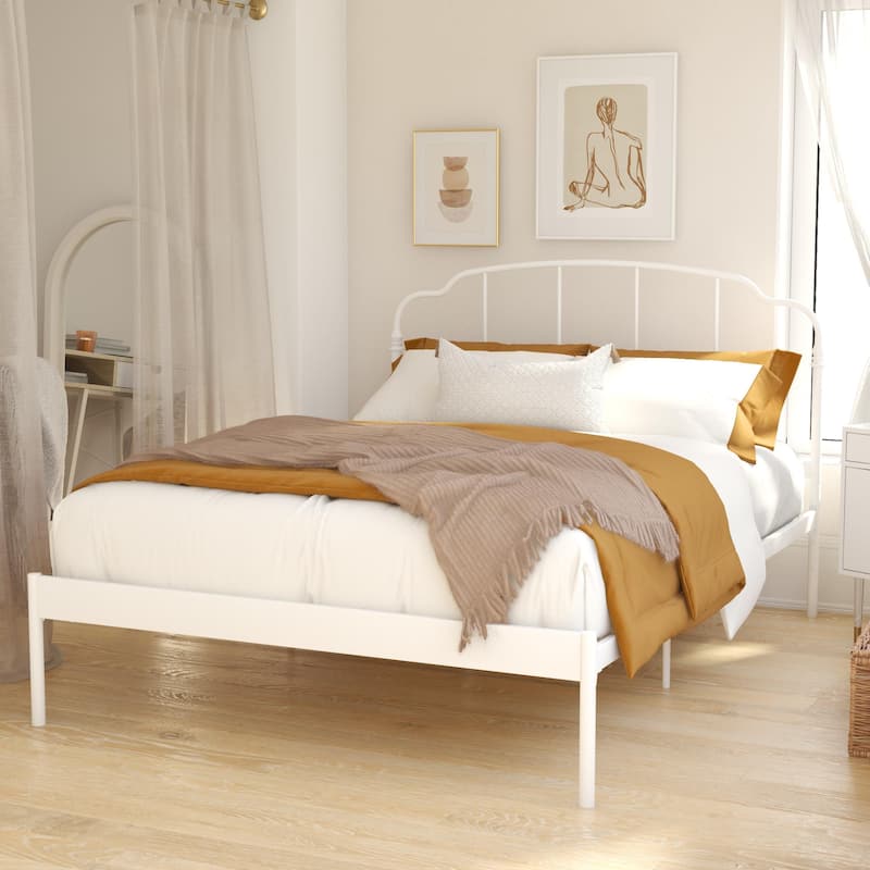 RealRooms Camie Adjustable Height Metal Bed Frame