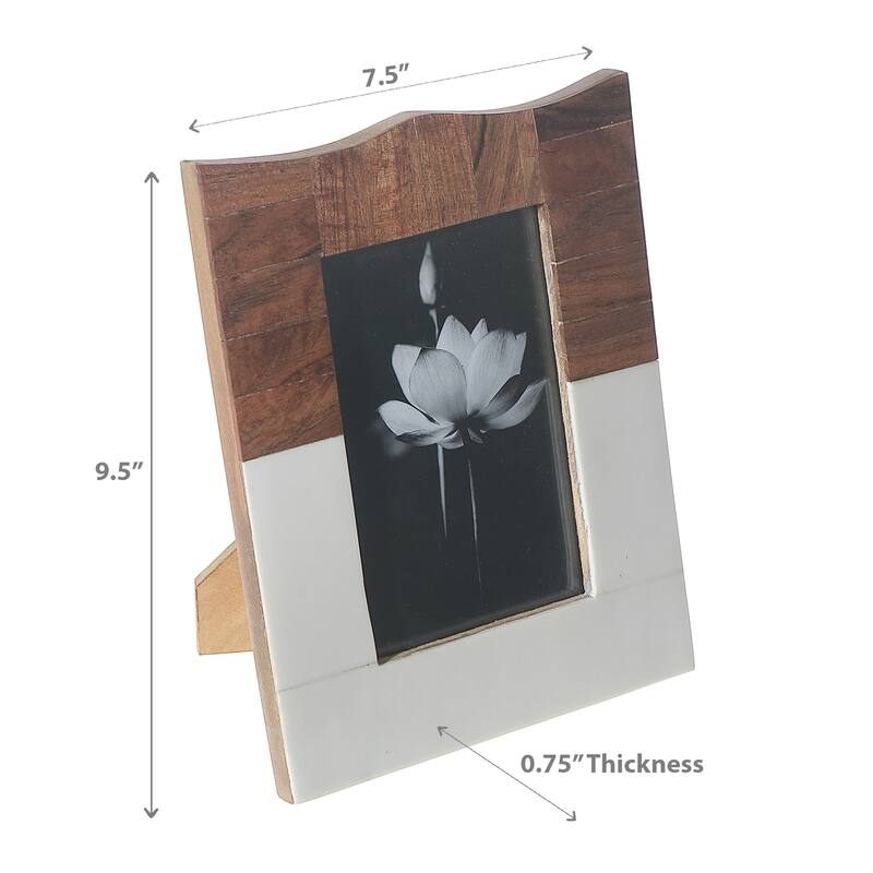 5X7 Wooden & Resin Inlay Photo Frame