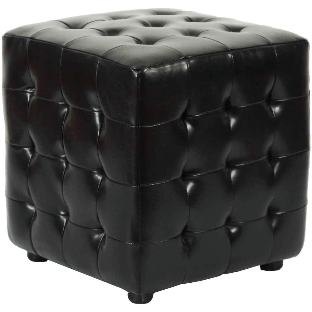 SAFAVIEH Kristof Tufted Ottoman Foot Rest, Fully Assembled