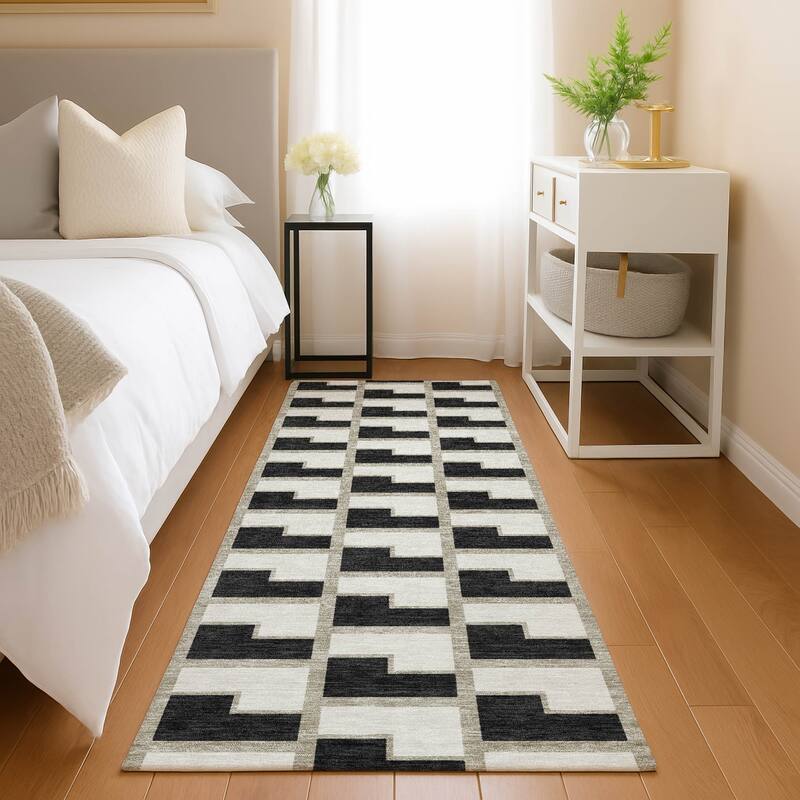 Machine Washable Indoor/ Outdoor Modern Cody Chantille Rug