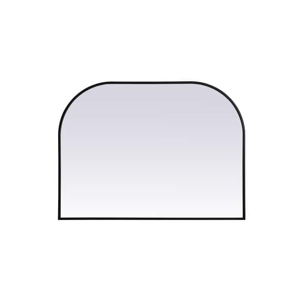 slide 2 of 11, Elegant Lighting MR1B4030 Blaire 40" W x 30" H Modern Arched Bathroom Black