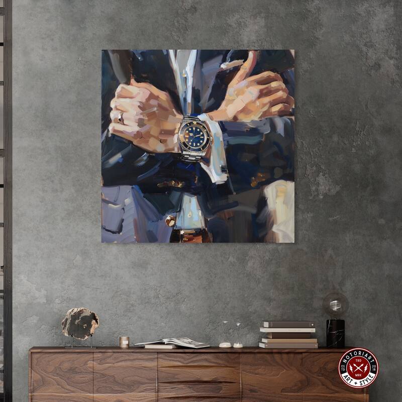 Notoriart Down To Business Gallery Wrapped Men Style 1 Piece Canvas Wall Art