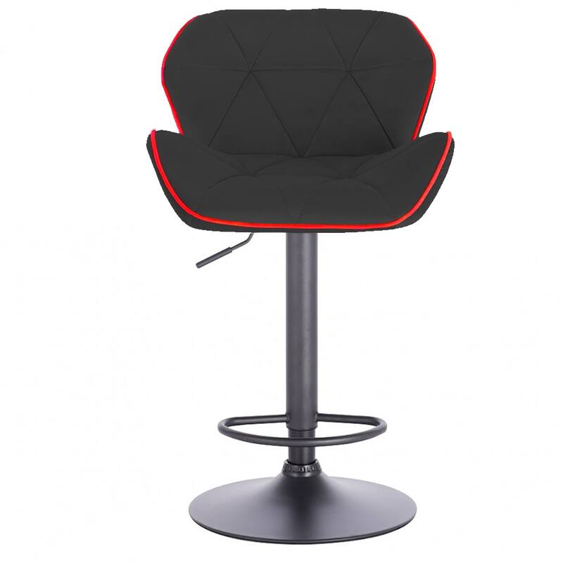 Modern Home Luxe Spyder Contemporary Adjustable Suede Barstool - Modern Comfortable Adjusting Height Counter/Bar Stool