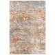 preview thumbnail 30 of 74, SAFAVIEH Madison Loane Modern Abstract Rug 2'2" x 4' - Grey/Orange