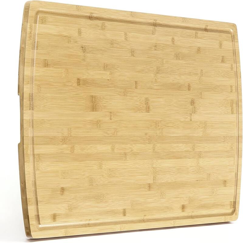 20-in L X 15-in W Carbonized Bamboo Cutting Board and Serving Tray - 36-in L X 24-in W