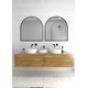 preview thumbnail 7 of 30, Glass Warehouse Arched Stainless Steel Framed Wall Mirror