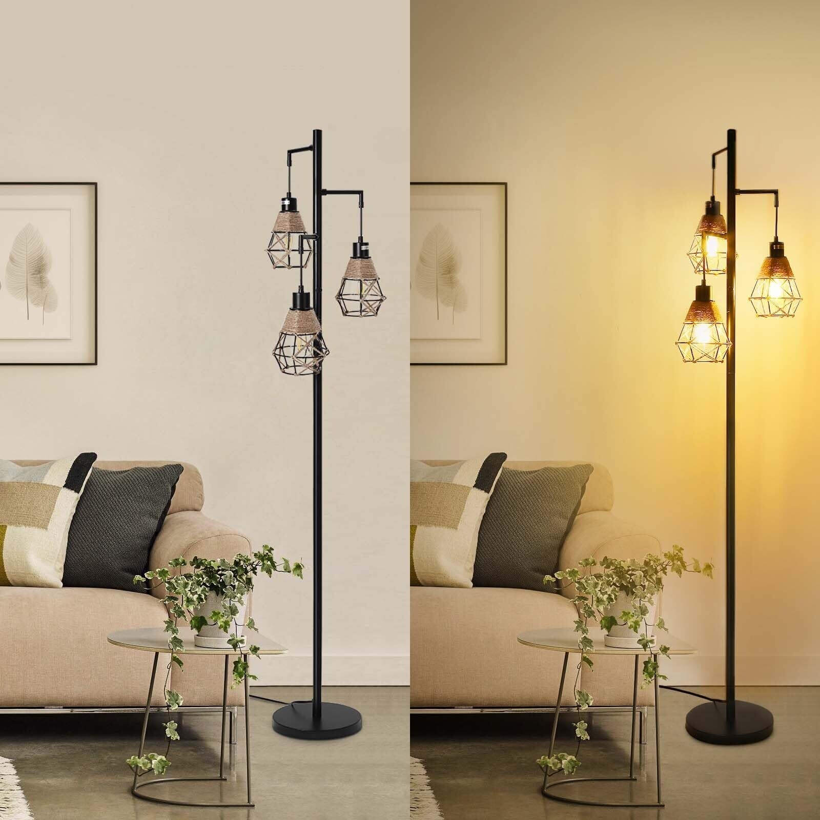 DImmable Floor Lamp with 3 Pack Dimmable Edison Bulbs Bed Bath Beyond 40323495