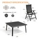 preview thumbnail 27 of 39, 9/11/13-Piece Luxury Outdoor Dining Set All-Weather Aluminum Patio Furniture Foldable Chairs