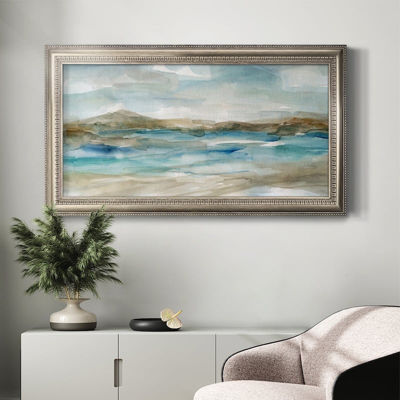 Peaceful Beach II Premium Framed Canvas- Ready to Hang