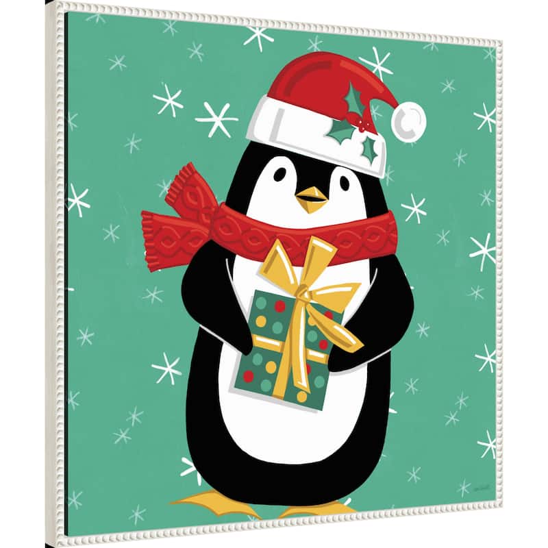 Festive Christmas IV by Anne Tavoletti Framed Canvas Wall Art Print