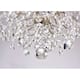 Dalia Indoor 3-light Brushed Champagne Silver Crystal Chandelier