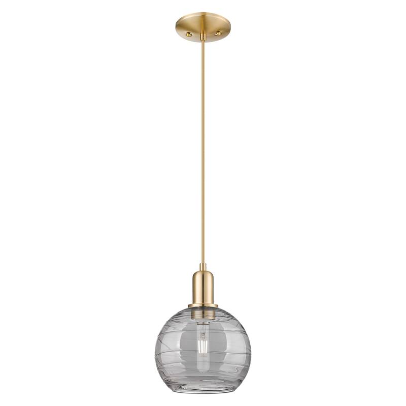 Innovations Lighting Endless Possibilities Arcadia - Athens Deco Swirl - 1 Light 8" Cord Hung Mini Pendant - Champagne Bronze