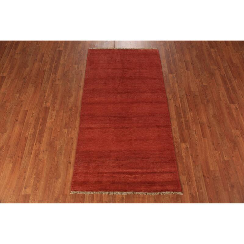 Striped Gabbeh Oriental Rug Handmade Wool Carpet - 3'4" x 6'5"