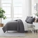 preview thumbnail 13 of 15, Nautica Solid Brushed Jersey Reversible Quilt Set