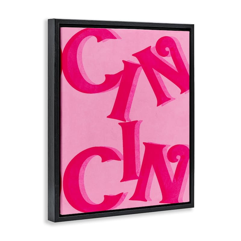 Stupell Celebration Cin Cin Cheers Framed Floater Canvas Wall Art Design By Lil' Rue
