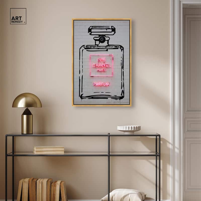 Parisian Perfume Canvas by Art Remedy