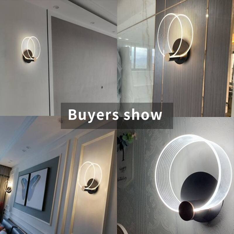 Bella LED Brushed Iron and Rose Gold Wall Lamp - 8'' x 10''