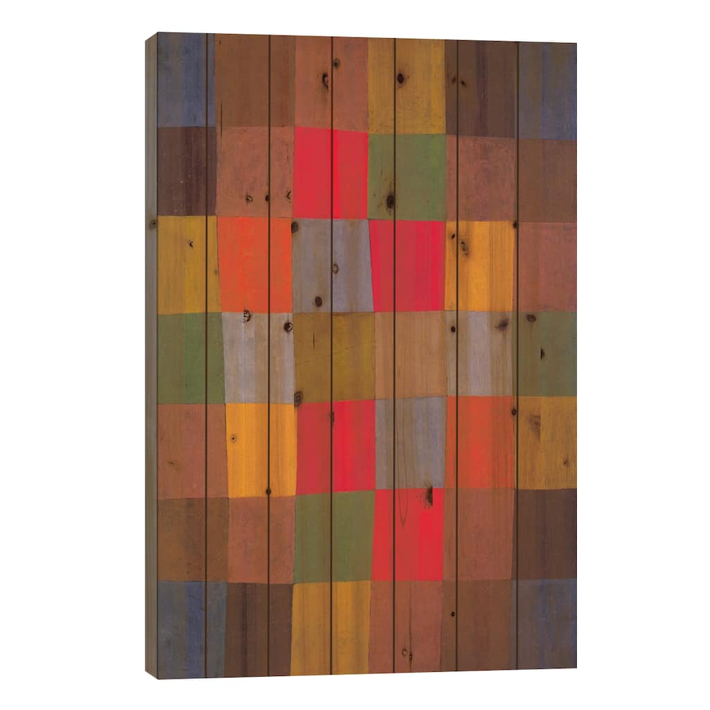 New Harmony Print On Wood by Paul Klee - Multi-Color