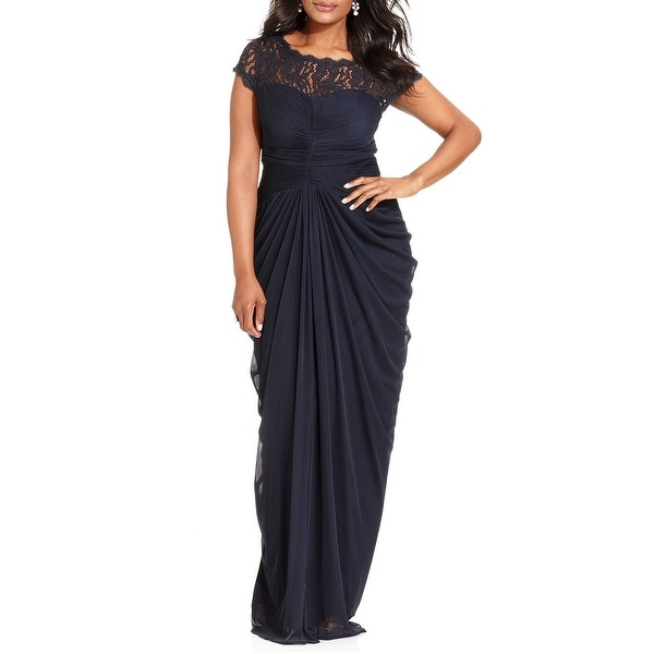 adrianna papell plus size evening gowns