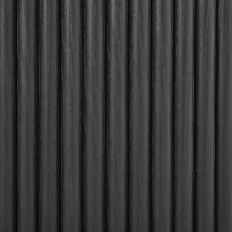 Mid-Century Modern Coffee & End Table Set with Tambour Doors - 2-Piece Wood Finish Living Room Storage